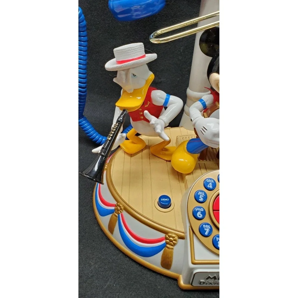 Vintage Disney Dixieland Band Telephone Mickey Donald Goofy Tested working